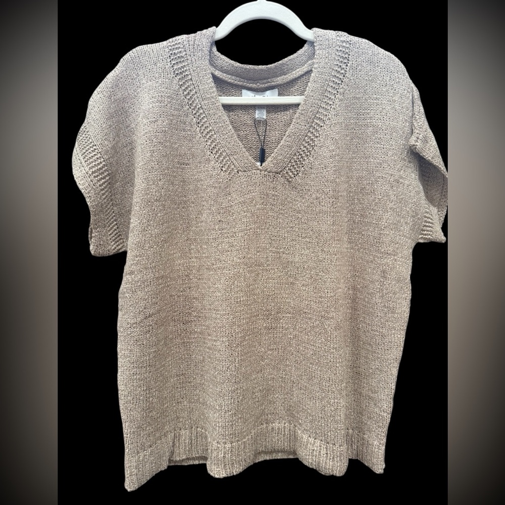 Melissa Paige Tan Short Sleeve Top‎